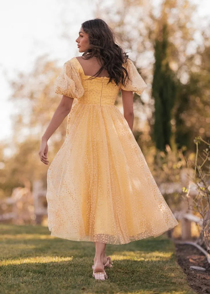 Everbloom Dress in Yellow
