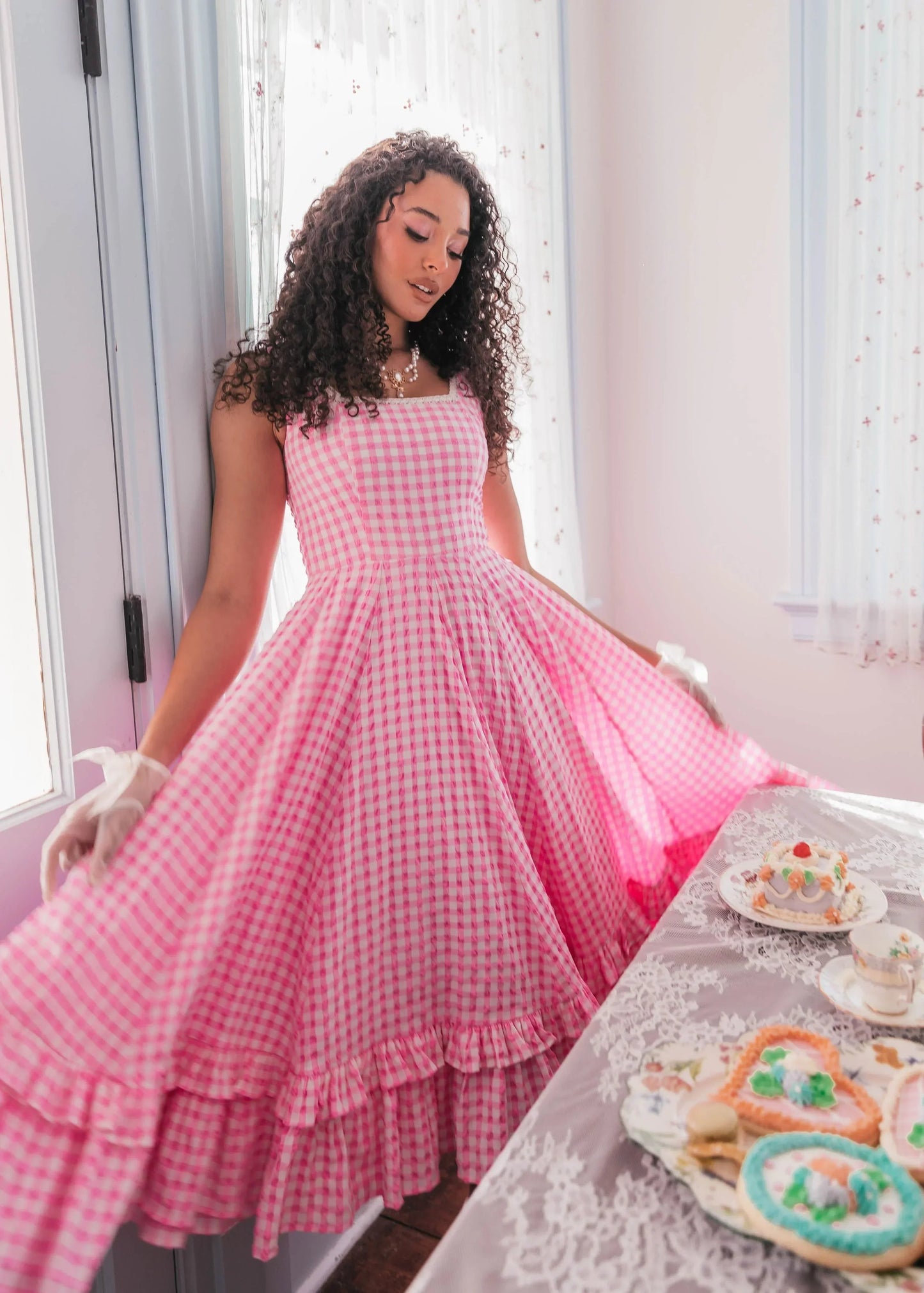 Daze Dress Pink Gingham