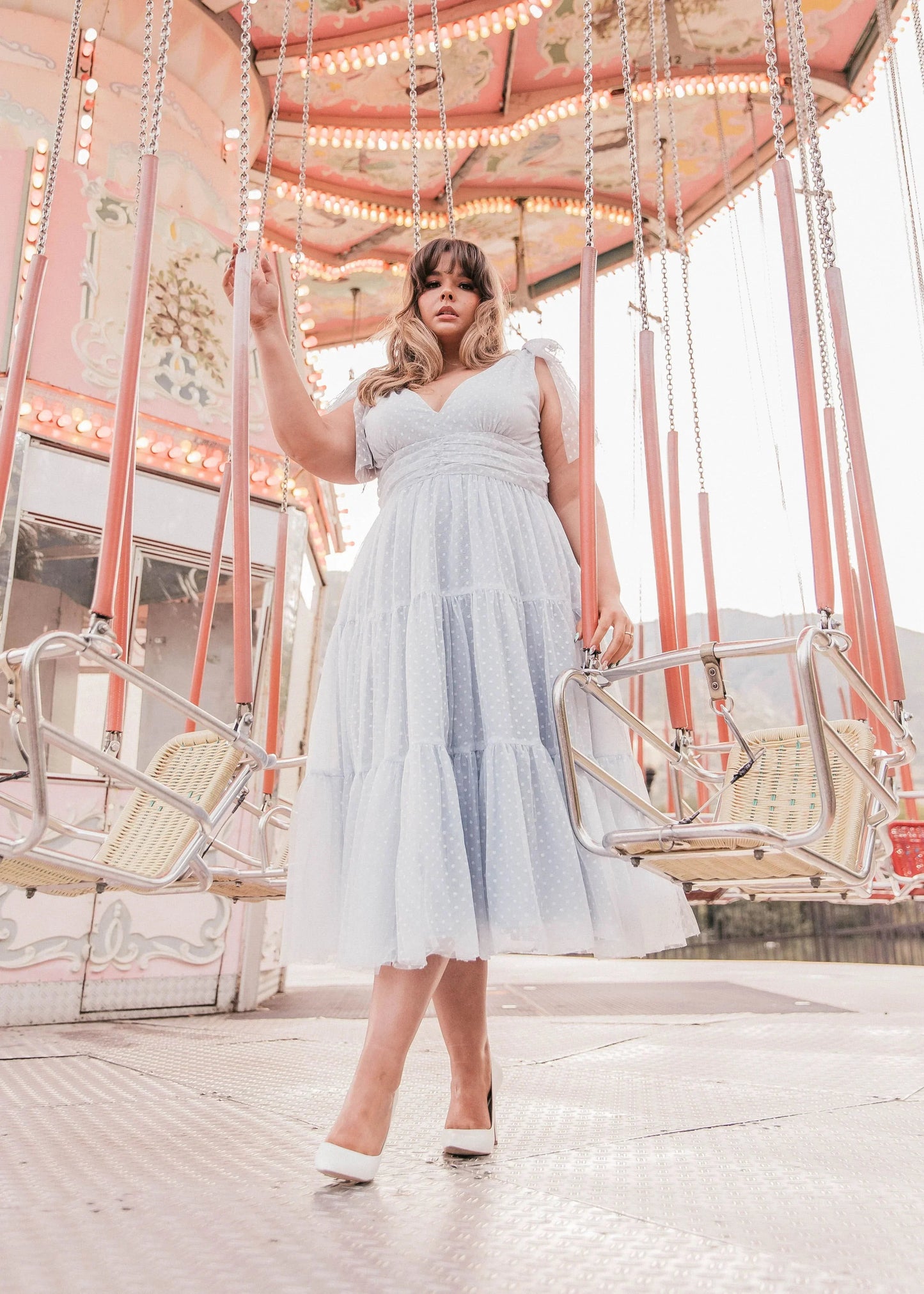 Jeanne Dress Dusty Blue