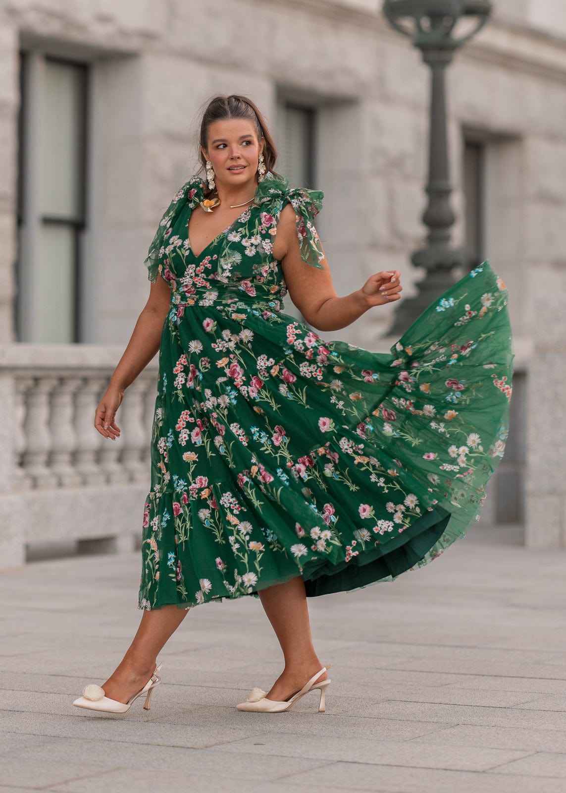 Margaret Midi Dress Green