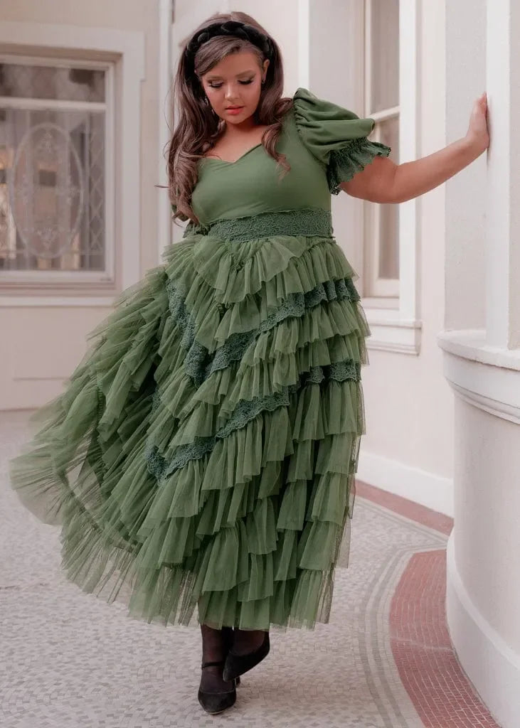 Thumbelina Dress Green